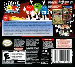 Box back cover for M And M's - Kart Racing on the Nintendo DS.