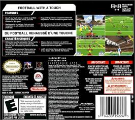 Box back cover for Madden Nfl 07 on the Nintendo DS.