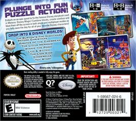 Box back cover for Meteos Disney Magic on the Nintendo DS.