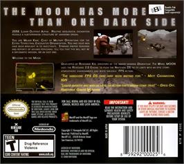 Box back cover for Moon on the Nintendo DS.