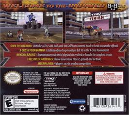 Box back cover for Mx Vs. Atv Untamed on the Nintendo DS.