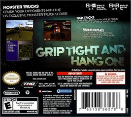 Box back cover for Mx Vs Atv Reflex on the Nintendo DS.