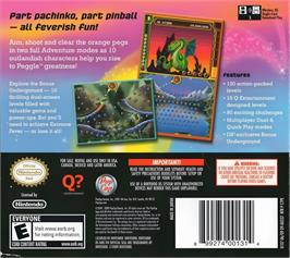 Box back cover for Peggle - Dual Shot on the Nintendo DS.