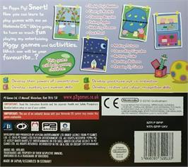 Box back cover for Peppa Pig - Fun And Games on the Nintendo DS.