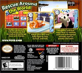 Box back cover for Petz Rescue - Wildlife Vet on the Nintendo DS.