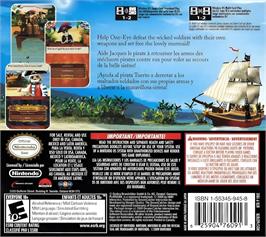 Box back cover for Playmobil - Pirates - Boarding! on the Nintendo DS.
