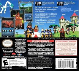 Box back cover for Playmobil Interactive Chevalier - Héros Du Royaume on the Nintendo DS.