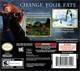 Box back cover for Rebelle on the Nintendo DS.