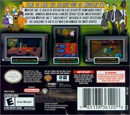 Box back cover for Scooby-doo! - Qui Regarde Qui on the Nintendo DS.