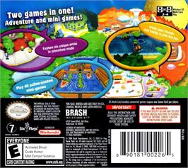 Box back cover for Six Flags Fun Park on the Nintendo DS.