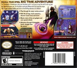Box back cover for Spy Kids - All The Time In The World on the Nintendo DS.