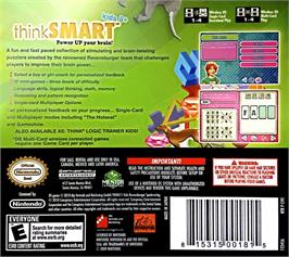 Box back cover for Think - Train Your Brain - Logic Trainer on the Nintendo DS.