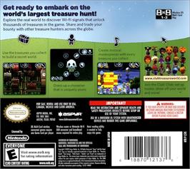 Box back cover for Treasure World on the Nintendo DS.