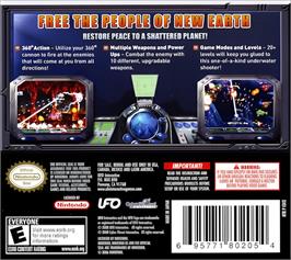 Box back cover for Underwater Attack on the Nintendo DS.