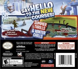 Box back cover for Wipeout 2 on the Nintendo DS.