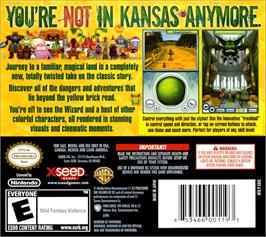 Box back cover for Wizard Of Oz - Beyond The Yellow Brick Road, The on the Nintendo DS.