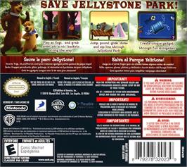 Box back cover for Yogi Bear on the Nintendo DS.