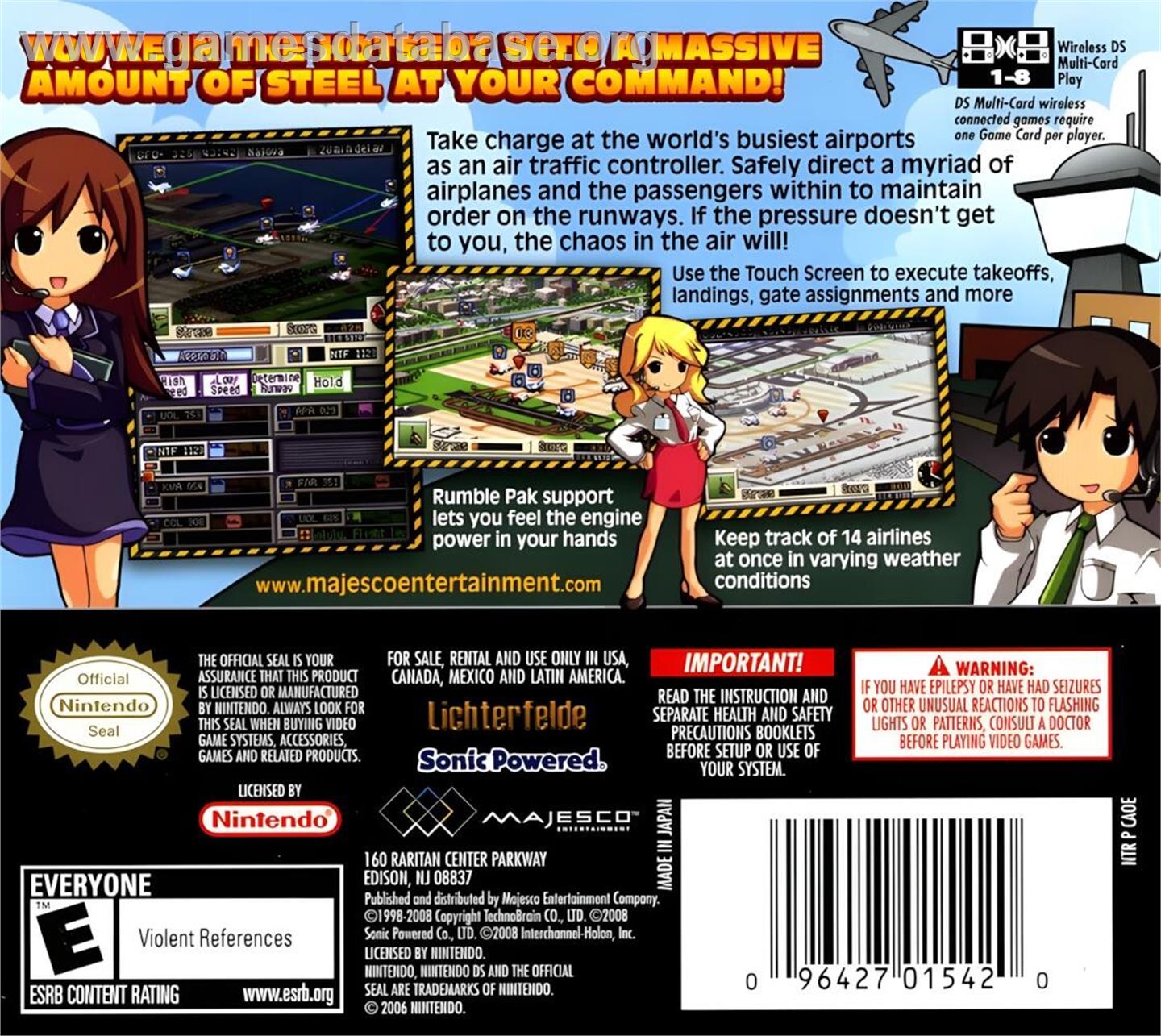 Air Traffic Chaos - Nintendo DS - Artwork - Box Back