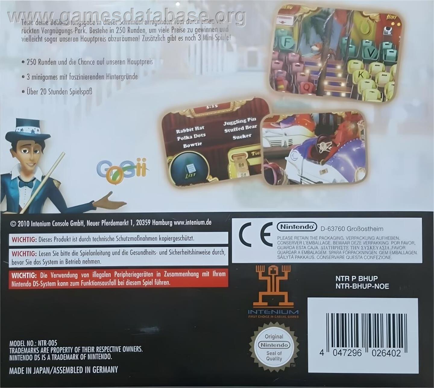 Hidden Object Show - Nintendo DS - Artwork - Box Back