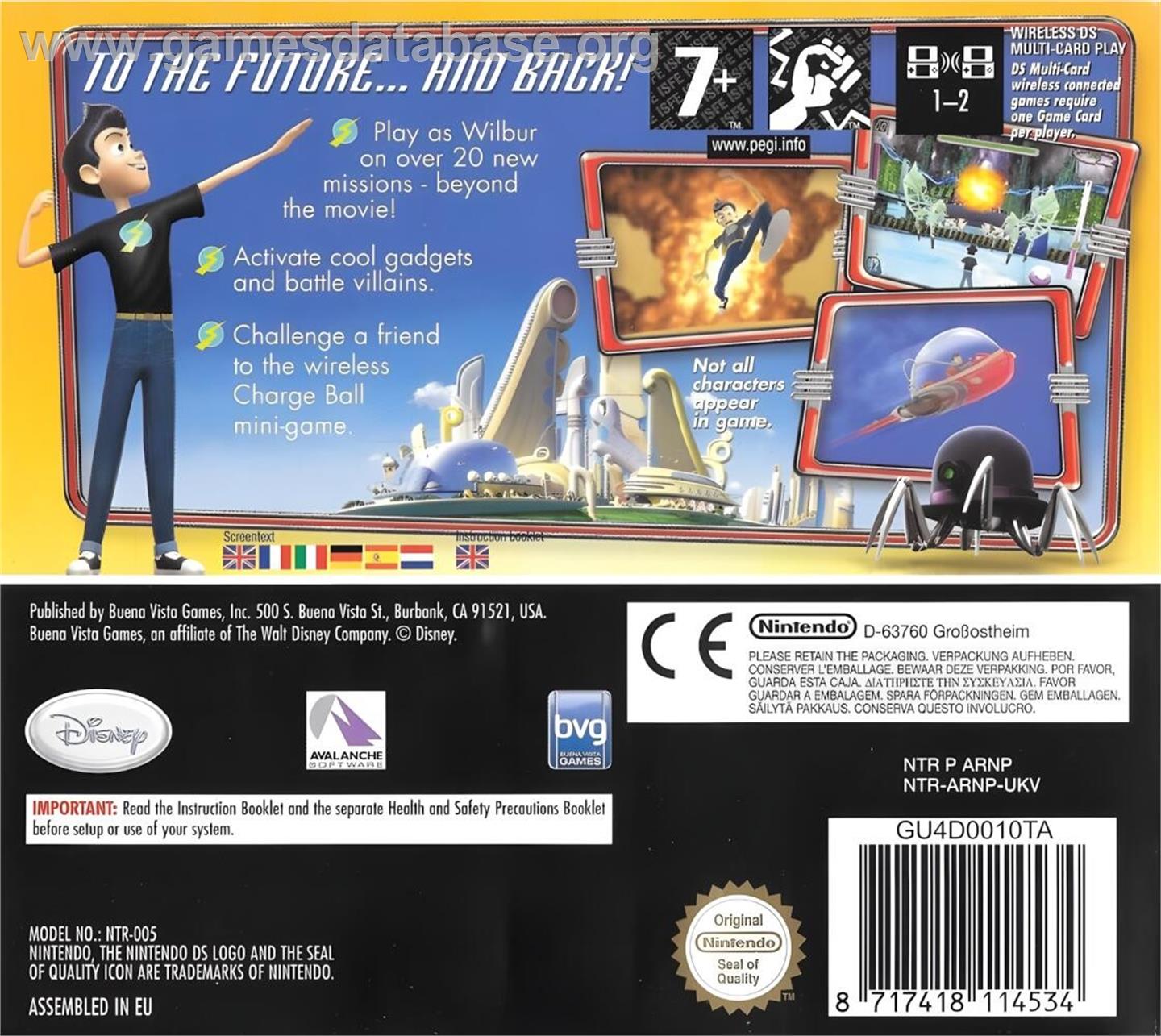 Meet The Robinsons - Nintendo DS - Artwork - Box Back