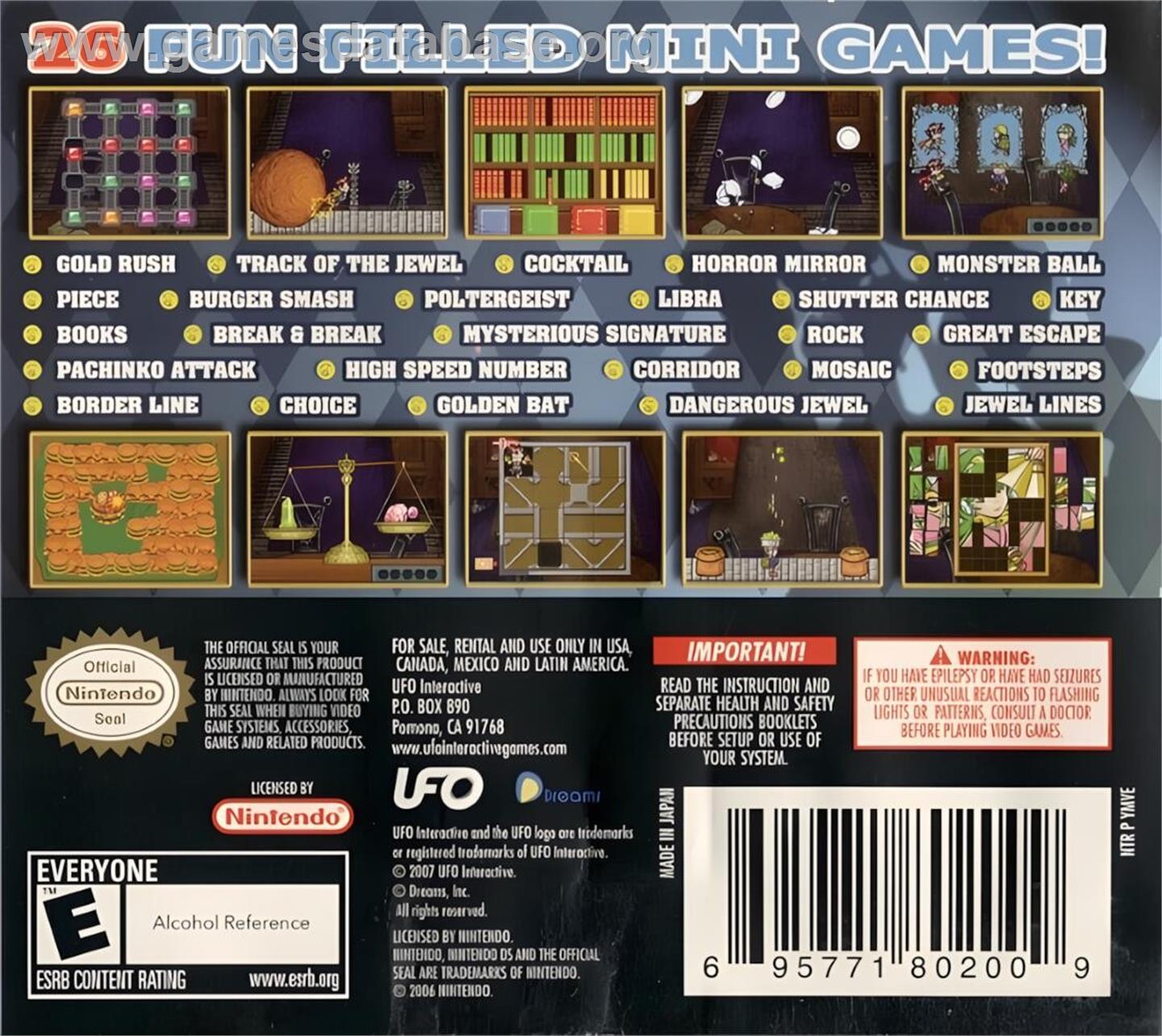 Omg 26 - Our Mini Games - Nintendo DS - Artwork - Box Back
