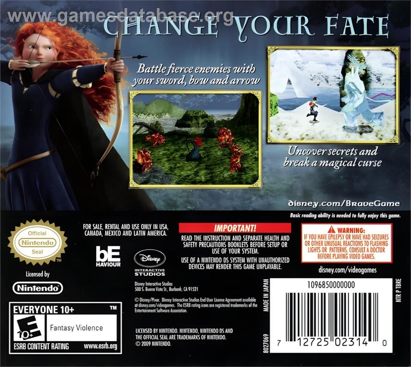 Rebelle - Nintendo DS - Artwork - Box Back