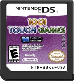 Cartridge artwork for 1001 Touch Games on the Nintendo DS.