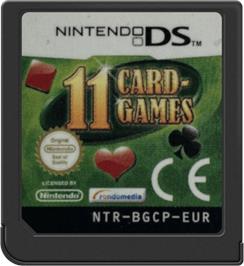 Cartridge artwork for 11 Card Games on the Nintendo DS.