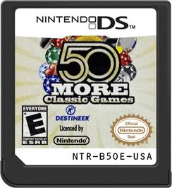 Cartridge artwork for 50 More Classic Games on the Nintendo DS.