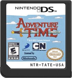 Cartridge artwork for Adventure Time - Hey Ice King! Why'd You Steal Our Garbage?! on the Nintendo DS.
