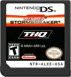 Cartridge artwork for Alex Rider - Stormbreaker on the Nintendo DS.