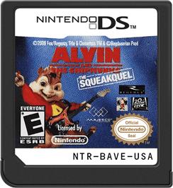 Cartridge artwork for Alvin And The Chipmunks - The Squeakquel on the Nintendo DS.