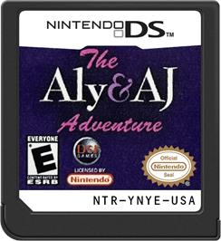 Cartridge artwork for Aly And Aj Adventure, The on the Nintendo DS.