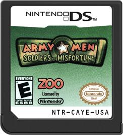 Cartridge artwork for Army Men - Soldiers Of Misfortune on the Nintendo DS.