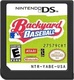Cartridge artwork for Backyard Baseball '09 on the Nintendo DS.