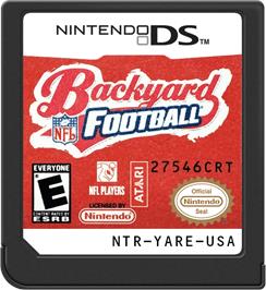 Cartridge artwork for Backyard Football on the Nintendo DS.