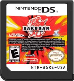 Cartridge artwork for Bakugan Battle Brawlers on the Nintendo DS.