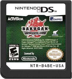 Cartridge artwork for Bakugan Battle Brawlers - Les Protecteurs De La Terre on the Nintendo DS.