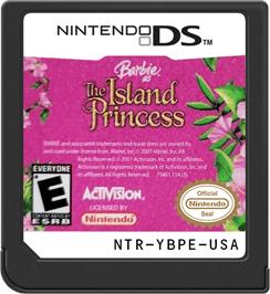 Cartridge artwork for Barbie Princesse De L'ile Merveilleuse on the Nintendo DS.