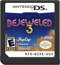 Cartridge artwork for Bejeweled 3 on the Nintendo DS.