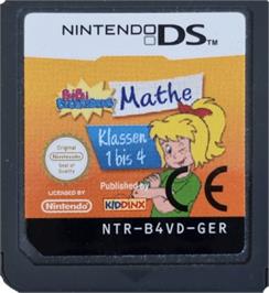 Cartridge artwork for Bibi Blocksberg: Grundschule Mathematik - Klasse 1 Bis 4 on the Nintendo DS.