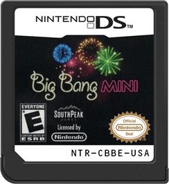 Cartridge artwork for Big Bang Mini on the Nintendo DS.