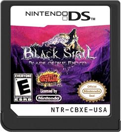 Cartridge artwork for Black Sigil - Blade Of The Exiled on the Nintendo DS.