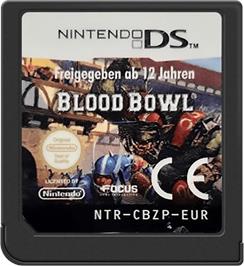 Cartridge artwork for Blood Bowl on the Nintendo DS.