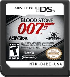 Cartridge artwork for Blood Stone 007 on the Nintendo DS.