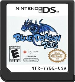 Cartridge artwork for Blue Dragon Plus on the Nintendo DS.