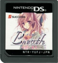 Cartridge artwork for Breath - Toiki Wa Akaneiro on the Nintendo DS.