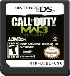 Cartridge artwork for Call Of Duty - Modern Warfare 3 - Defiance on the Nintendo DS.