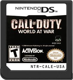 Cartridge artwork for Call Of Duty - World At War on the Nintendo DS.
