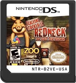 Cartridge artwork for Calvin Tucker's Redneck - Farm Animal Racing Tournament on the Nintendo DS.